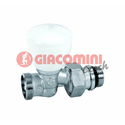 Ventil radiátorový Giacomini přímý 1-REGULAČNÍ 1/2˝X18 CHROM (50)