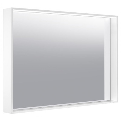 Zrcadlo s osvětlením Keuco PLAN 100X70X10.5CM INOX MATNÝ