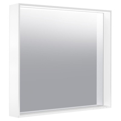 Zrcadlo s osvětlením Keuco PLAN 80X70X10,5CM INOX MATNÝ