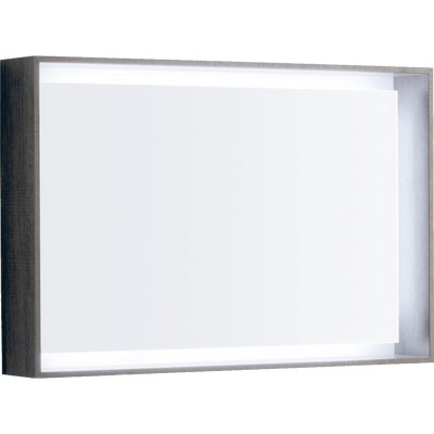 Zrcadlo s osvětlením Geberit Citterio 88.4X58.4CM ŠEDOHNĚDÁ