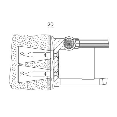 Sada upevňovací Keuco Plan Care MOUNTING SET 10