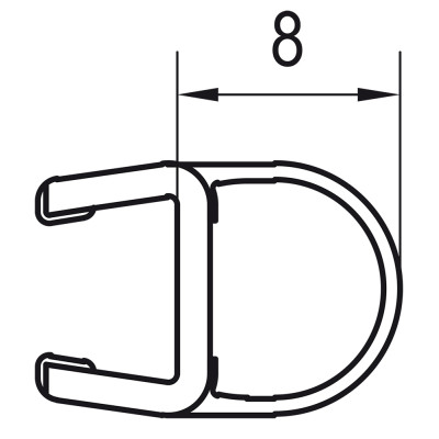 Těsnění svislé Ronal Annea PRO 6MM SKLA. 200CM SET 5KS