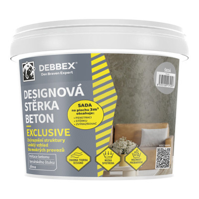 Stěrka designová BETON EXCLUSIVE DB SLONOVÁ KOST 5KG SADA