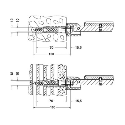 Sada upevňovací Keuco Plan Care MOUNTING SET 3