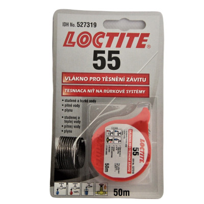 Těsnění závitové vlákno Loctite-55 KS=50M 527319
