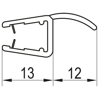 Těsnění svislé Ronal Pur PRO 6MM SKLA