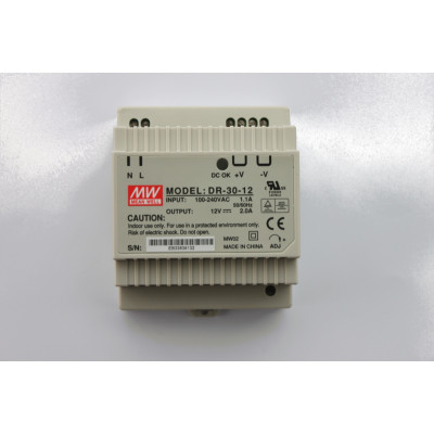 Zdroj síťový pro osvětlení žlabu 230V AC/12V DC/30W /DIN