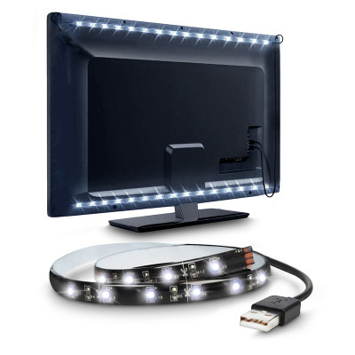 LED pásek pro TV 100cm Solight USB. VYPÍNAČ. STUDENÁ BÍLÁ WM501