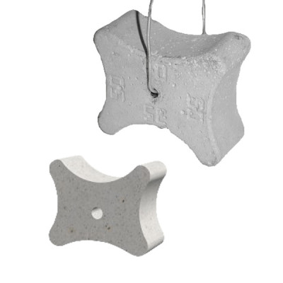 Motýlek betonový 25K24D DB S DRÁTKEM KRYTÍ 45-55-60MM