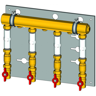 Sestava pro přívod topení Giacomini 5/4˝X3/4˝ 110MM 4BYTY