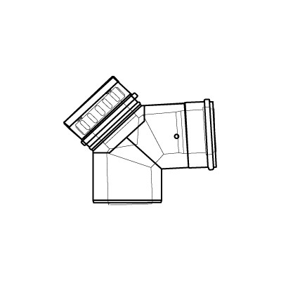 Odkouření kond.Almeva LIL revizní koleno DN80X125/87° LPRBL8