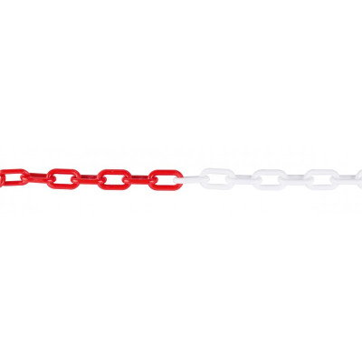 Řetěz plastový 5,5MM X 25M ČERVENO-BÍLÝ