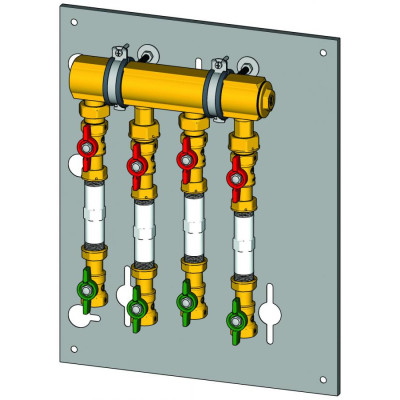 Sestava pro měření spotřeby SV nebo TUV GIACOMINI 5/4˝X3/4˝ 110MM 4BYTY