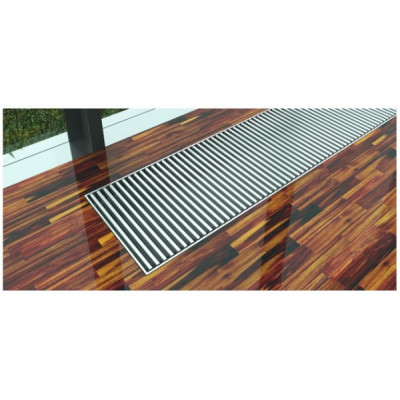 mřížka podlahová Koraflex příčná 2200/340 HLINÍK STŘÍBRNÝ