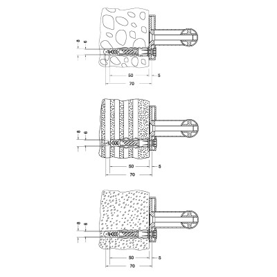 Sada upevňovací Keuco Plan Care MOUNTING SET 1