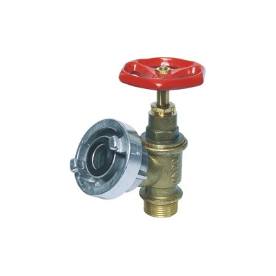 Hydrant nástěnný P&H Ms D25 ventil 3/4˝ PN 10 SE SPOJKOU AL