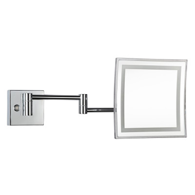 Zrcátko kosmetické s LED osvětlením 225X225MM CHROM 116301812