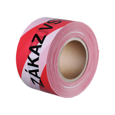 Páska bariérová VSTUP ZAKÁZÁN DB 70MMX500M ČERVENO/BÍLÁ
